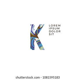 Initial Letter K Abstract Logo Design. Can be adapt to Corporate identity, logo, icon, symbol and brand identity.