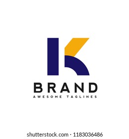 initial letter k colorful logo vector concept