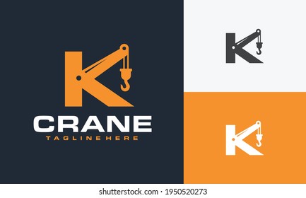 initial letter K crane logo