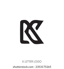 Initial Letter K Geometric Logo and Symbol Pattern Design.