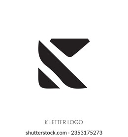 Initial Letter K Geometric Logo and Symbol Pattern Design.