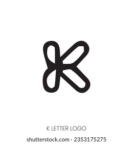 Initial Letter K Geometric Logo and Symbol Pattern Design.