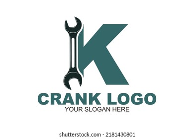 initial Letter K grank logo