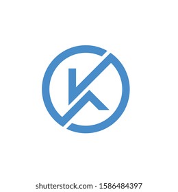 Initial letter K logo design vector