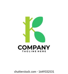 letra inicial Diseño del logotipo K inspiración vectorial