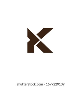 Initial letter k logo design template