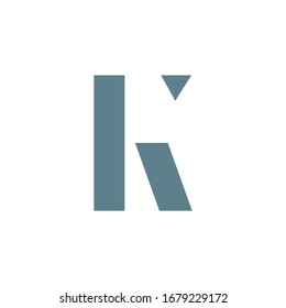 Initial letter k logo design template