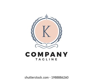 Initial Letter K Logo Design Template