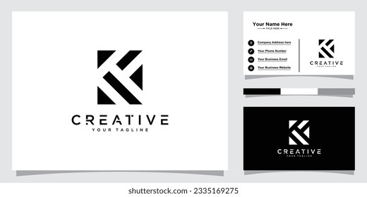 Initial Letter K Logo Design vector Template. Creative K Logo Design