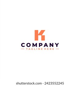 initial letter K logo design vector