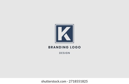 Anfangsbuchstabe K Logo-Design. einzeln auf weißem Hintergrund
