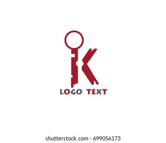 Initial Letter K logo design template element