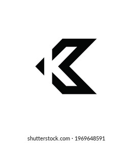 initial letter K logo or icon monogram. EPS 10