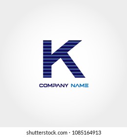 Initial Letter K Logo Template