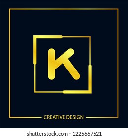 Initial Letter K Logo Template Vector Design