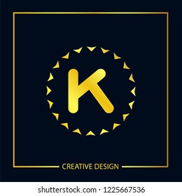 Initial Letter K Logo Template Vector Design