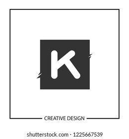 Initial Letter K Logo Template Vector Design