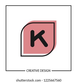 Initial Letter K Logo Template Vector Design