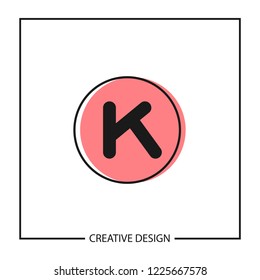 Initial Letter K Logo Template Vector Design