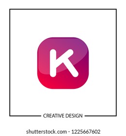 Initial Letter K Logo Template Vector Design