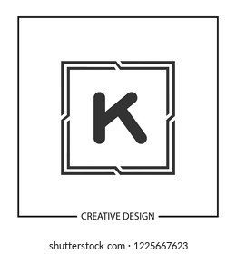 Initial Letter K Logo Template Vector Design