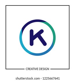 Initial Letter K Logo Template Vector Design