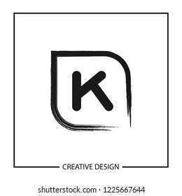 Initial Letter K Logo Template Vector Design