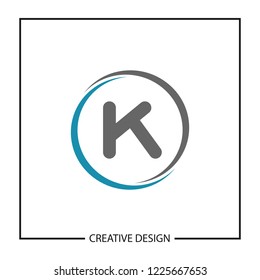 Initial Letter K Logo Template Vector Design