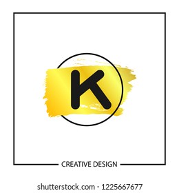 Initial Letter K Logo Template Vector Design