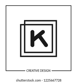 Initial Letter K Logo Template Vector Design