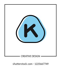 Initial Letter K Logo Template Vector Design