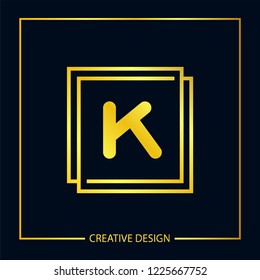 Initial Letter K Logo Template Vector Design