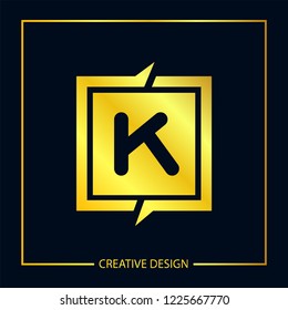 Initial Letter K Logo Template Vector Design