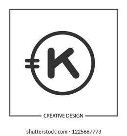 Initial Letter K Logo Template Vector Design