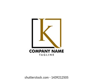Initial Letter K Logo Template Design