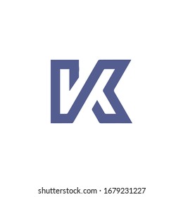 Initial letter k logo vector templates