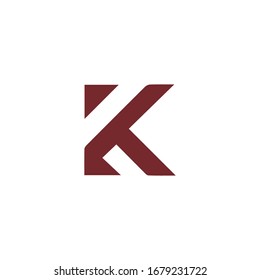 Initial letter k logo vector design template
