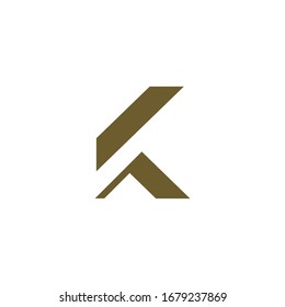 Initial letter k logo vector design template