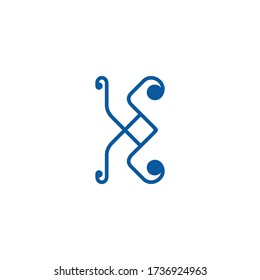 Initial letter k logo. vector design templates