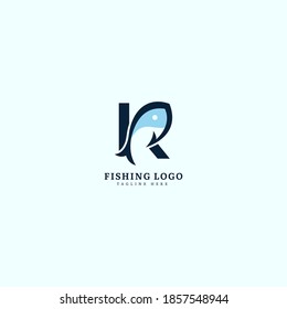 Anfangsbuchstabe K logotype. Minimalistisches Logo-Konzept für Fisch, Fisch, Meeresfrüchte Restaurant, Verpackung oder Ozean Reisen. Illustration, Vektorlogo.