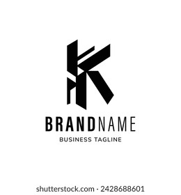 Initial Letter K modern technology logo design template vector illustration
