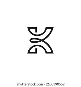 Initial Letter K Monogram Logo Design Vector Template