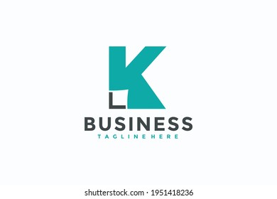 letra inicial logotipo en papel K	