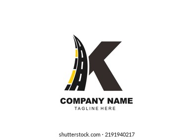 Initial Letter K Street Logo