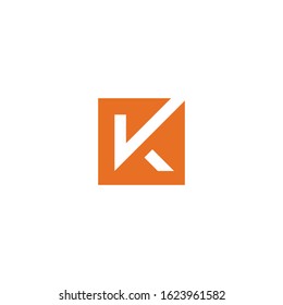 Initial letter K vector logo design concept.