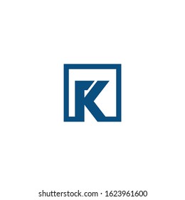 Initial letter K vector logo design template