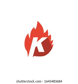 initial letter K vector logo template