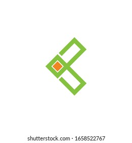 Initial letter K vector logo design template