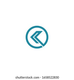 Initial letter K vector logo design template