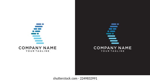 Initial letter K vector logo design concept.